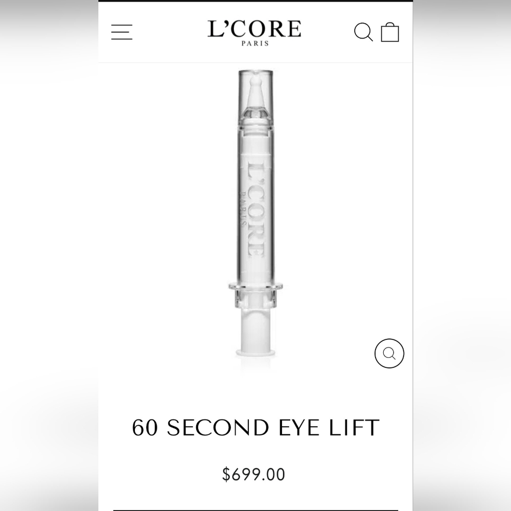 L'Core Paris 60 Second Eye Lift NIB